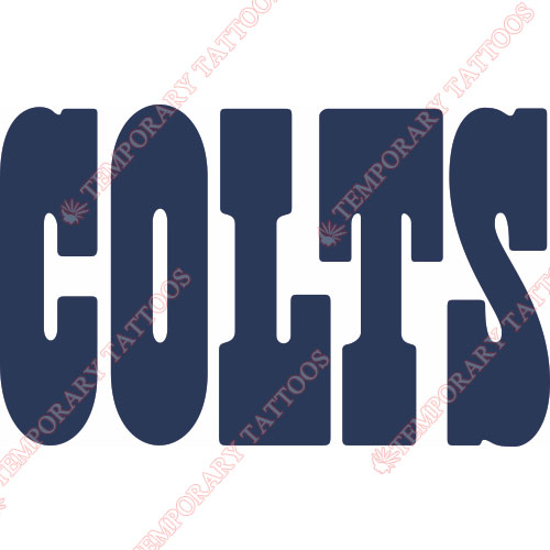 Indianapolis Colts Customize Temporary Tattoos Stickers NO.540